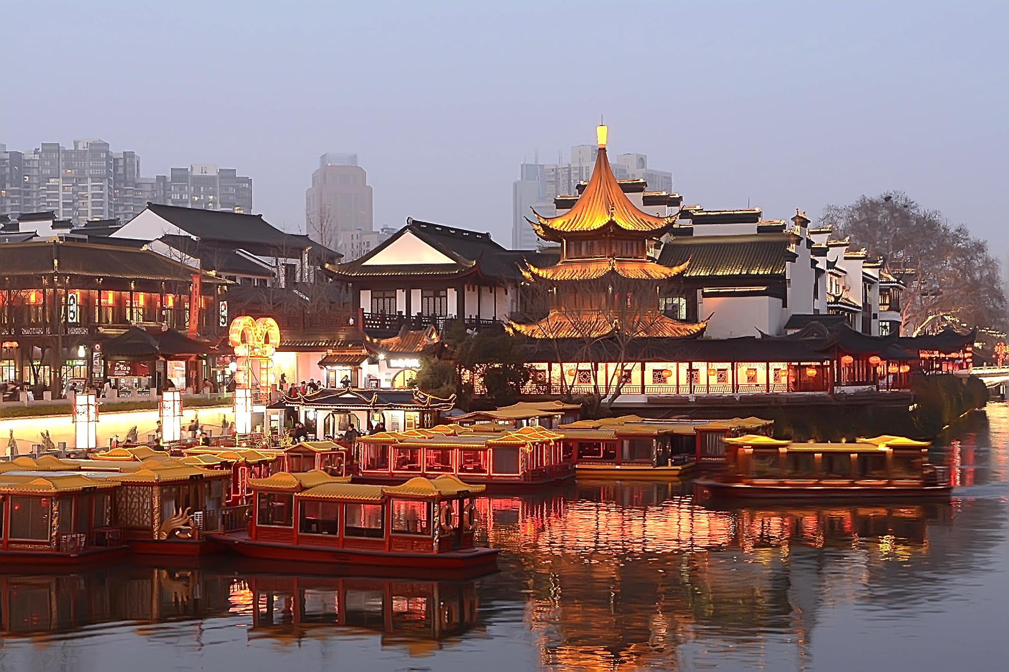 The district in the southern part of the city is notable for the magnificent temple that takes its name from this country's greatest ancient scholar. Built during the Song Dynasty (AD 960-1279), the Confucius Temple was initially referred to as Fu Xue (equivalent to today's public school), and was later transformed and enlarged to its present magnificent form.